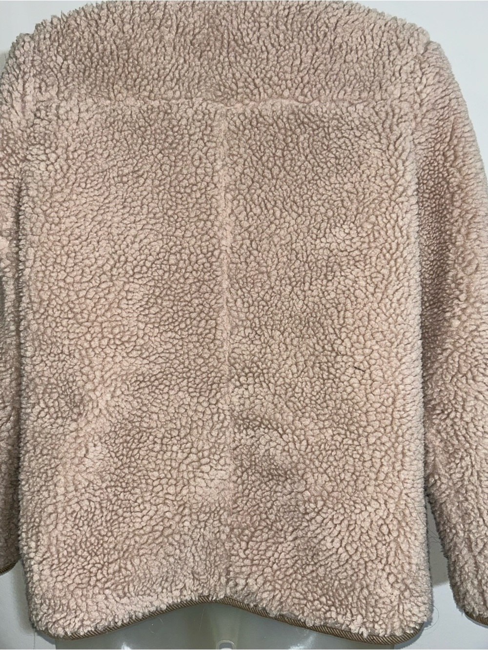 Alex Mill Womens Sherpa Work Jacket Natural Beige Corduroy Pocket Fleece Size - Picture 6 of 8